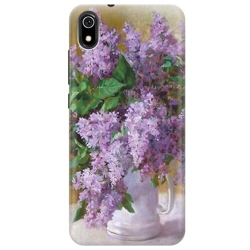 фото Ультратонкий силиконовый чехол-накладка для xiaomi redmi 7a с принтом "букет сирени" gosso