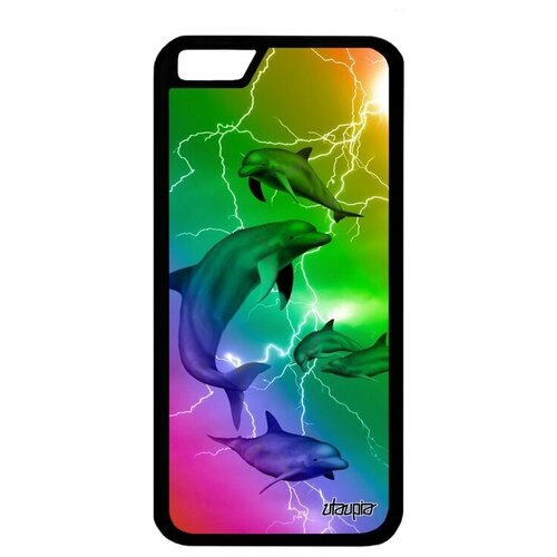 фото Защитный чехол на телефон // iphone 6s // "дельфины" животные стиль, utaupia, цветной