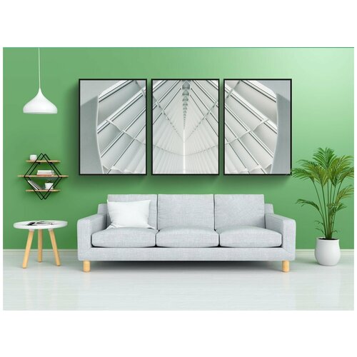 фото Набор модулных постеров для интерьера "архитектуры, строительство, потолок" 60x90 см. в тубусе, без рамки lotsprints