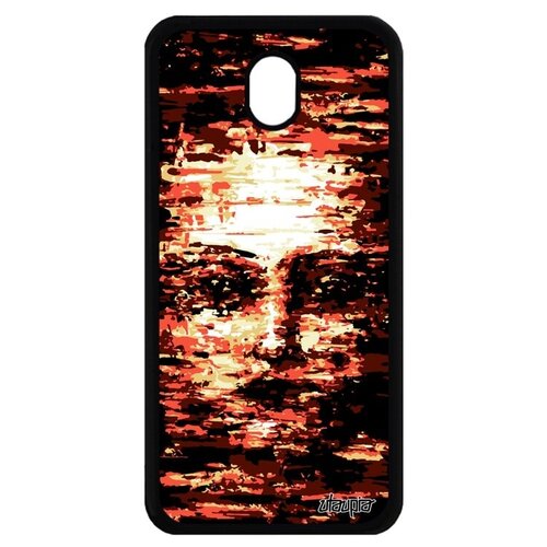 фото Красивый чехол на смартфон // samsung galaxy j7 2017 // "женское лицо" фантастичный субстанция, utaupia, оранжевый