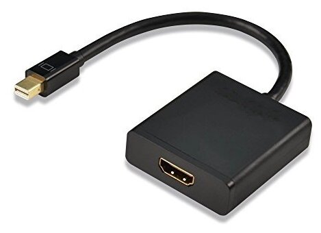 Адаптер-переходник Mini DisplayPort to HDMI, 25 см, черный