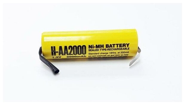 Аккумулятор Energy Technology AA OEM Standart H-AA2000T 1.2v 2000mAh Ni-Mh (с пластинами) , 1шт.