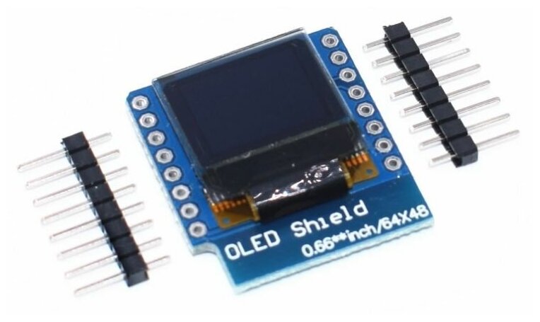 Модуль OLED дисплея 0.66" 64х48 (WeMos)