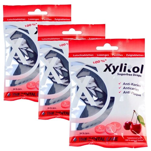 Профилактические леденцы Miradent Xylitol вишня (3 упаковки)