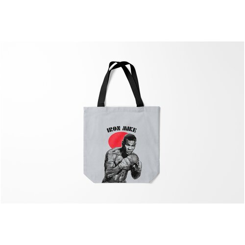 фото Сумка-шоппер / 40х40 см / боевые искусства / майк тайсон iron mike burnettie