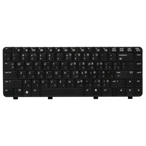 Клавиатура для ноутбуков HP Compaq 6520S 6720S 540 550 RU Black 350₽