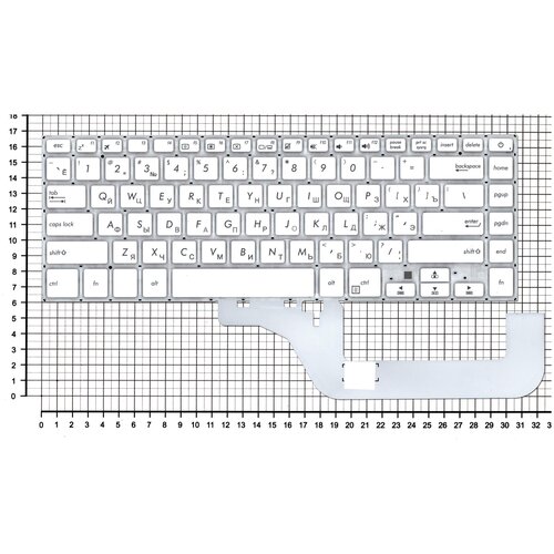 Клавиатура для ноутбука Asus VivoBook 15 X505 белая 1056₽