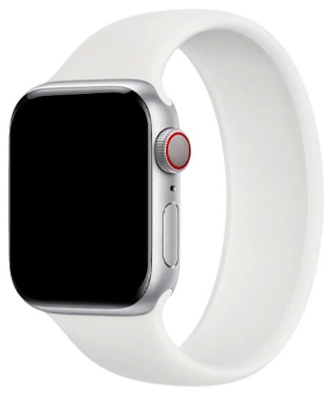 Ремешок-браслет силиконовый Solo Loop для Apple Watch 38/40/41 мм, M(135мм), белый (5)