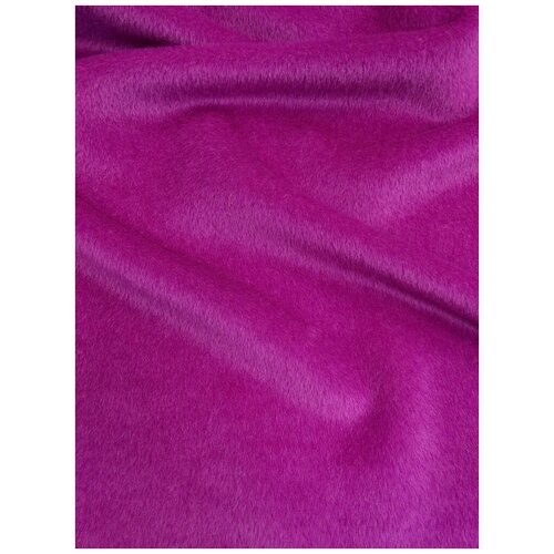 Ткань Пальтовая Альпака ярко-розового цвета Италия ткань пальтовая альпака ярко синего цвета италия