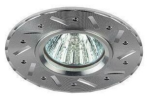 фото Эра Светильник KL41 SL 1х50Вт GU5.3 IP20 MR16 12В/220В d95мм точечный литой поворот. алюм. серебр. ЭРА Б0003849