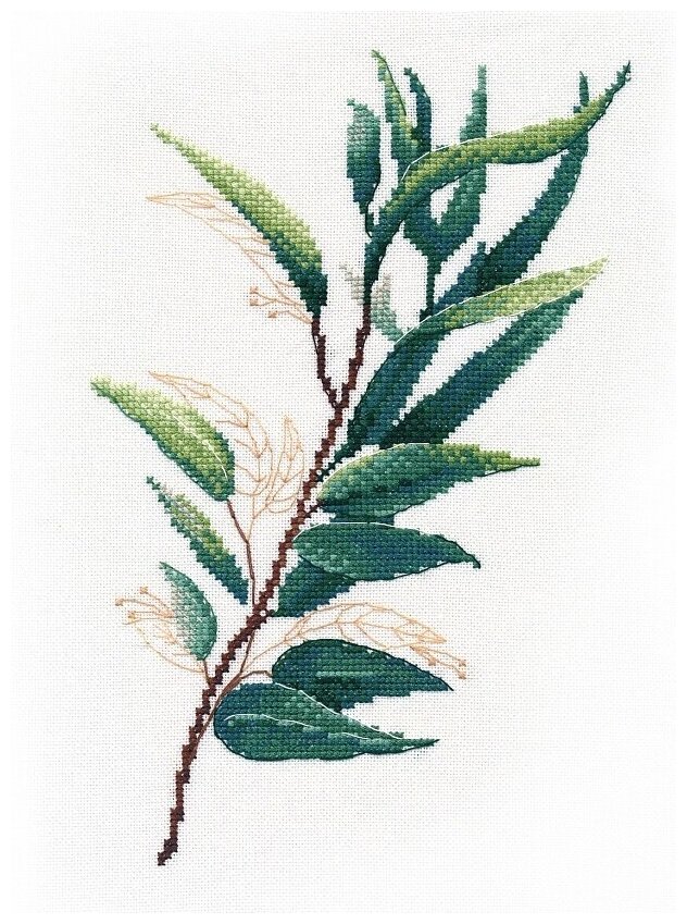 Набор для вышивания крестиком Овен Тропическая зелень №1, 20*25 см (овен.1314)