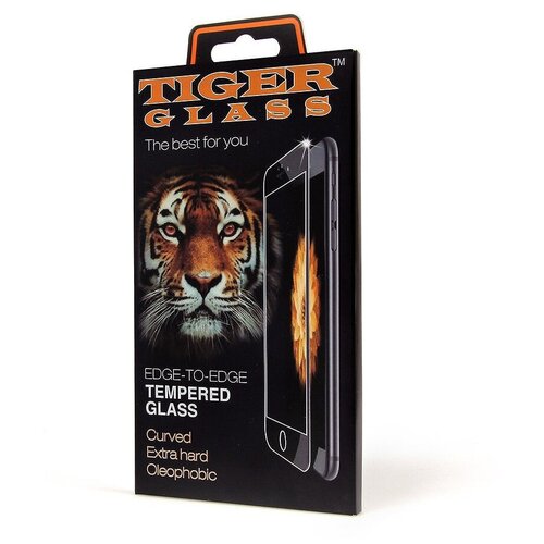 Защитное стекло Tiger Glass для iPhone 6 Plus / 6S Plus 3D Tiger Glass. черный