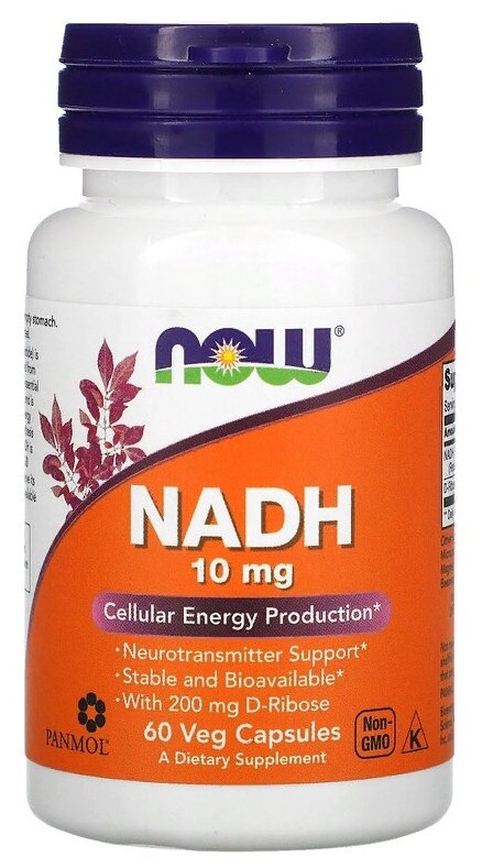 Капсулы NOW NADH 10 мг