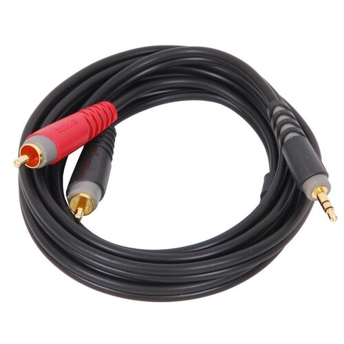 Кабель аудио 1xMini Jack - 2xRCA KLOTZ AY7-0200 2.0m шнур соединительные klotz foauh015