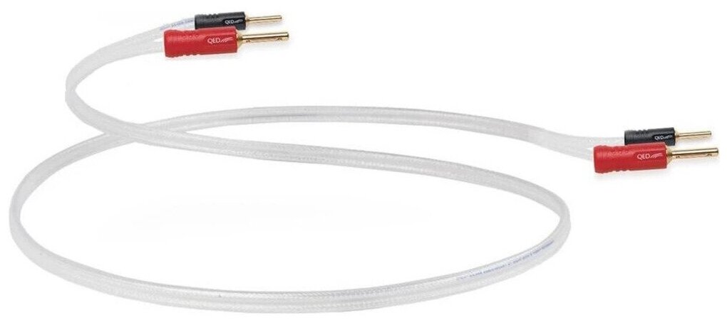 Акустический кабель Single-Wire Banana - Banana QED (QE1434) Silver Anniversary XT Airloc banana 5.0m