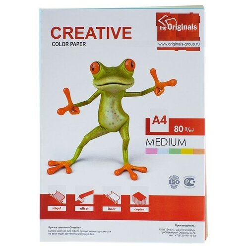 KRIS Бумага цветная А4, 100 листов 