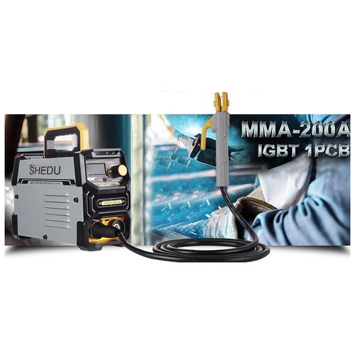 Одноплатный сварочный аппарат SHEDU MMA 200A IGBT 405900₽