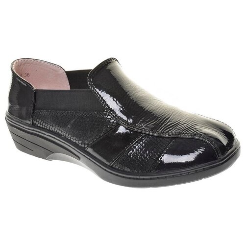 Туфли Baden женские демисезонные, размер 37, цвет черный, артикул FM013-101
