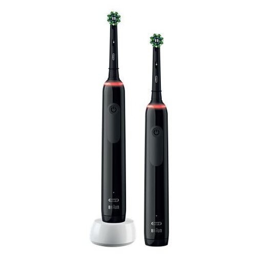 Набор из двух электрических зубных щеток Oral-B Pro 3 3900 Black Edition 1039000₽