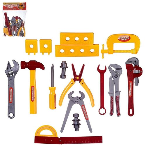 Купить Игровой набор ABtoys Помогаю Папе: Инструменты, 12 предметов PT-01538, ABtoys (АБтойс)