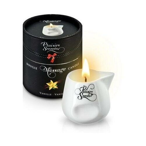 Массажная свеча с ароматом ванили Bougie Massage Gourmande Vanille - 80 мл.