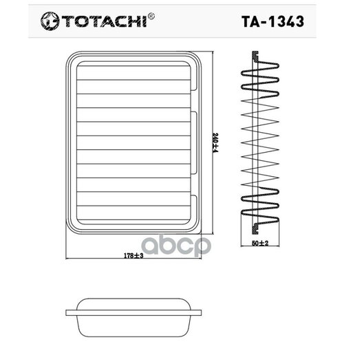 Totachi Ta-1343 A-1013 17801-21050 Mann C 24 005 TOTACHI арт. TA1343