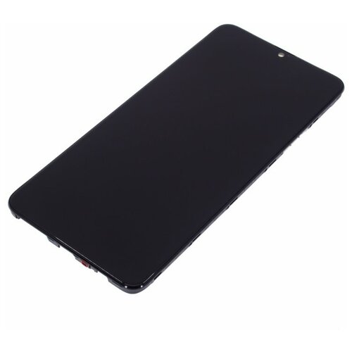 Дисплей для Samsung A207 Galaxy A20s (в сборе с тачскрином) в рамке, черный, 100%