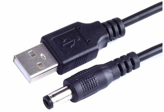 Кабель питания USB - DC 5.5 х 2.5 мм 1 метр 2 ампера
