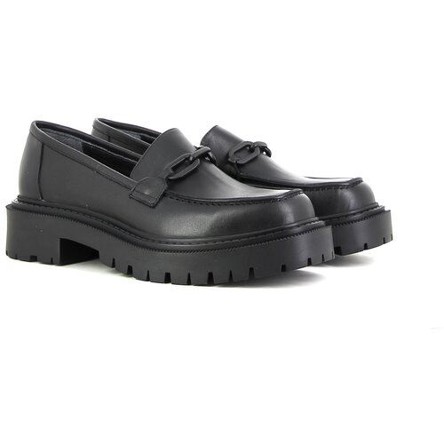 Лоферы женские, Pixy, размер 40, черный, натуральная кожа