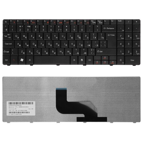 Клавиатура для ноутбука Packard Bell EasyNote TJ72 черная 142000₽