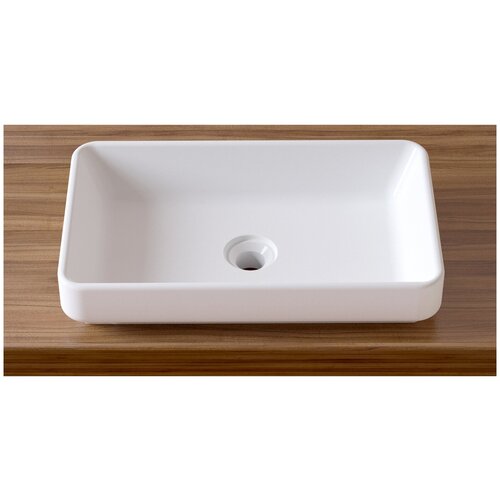 фото Раковина накладная для ванной комнаты lavinia boho bathroom sink slim 33311004, умывальник из фарфора, ширина 55 см