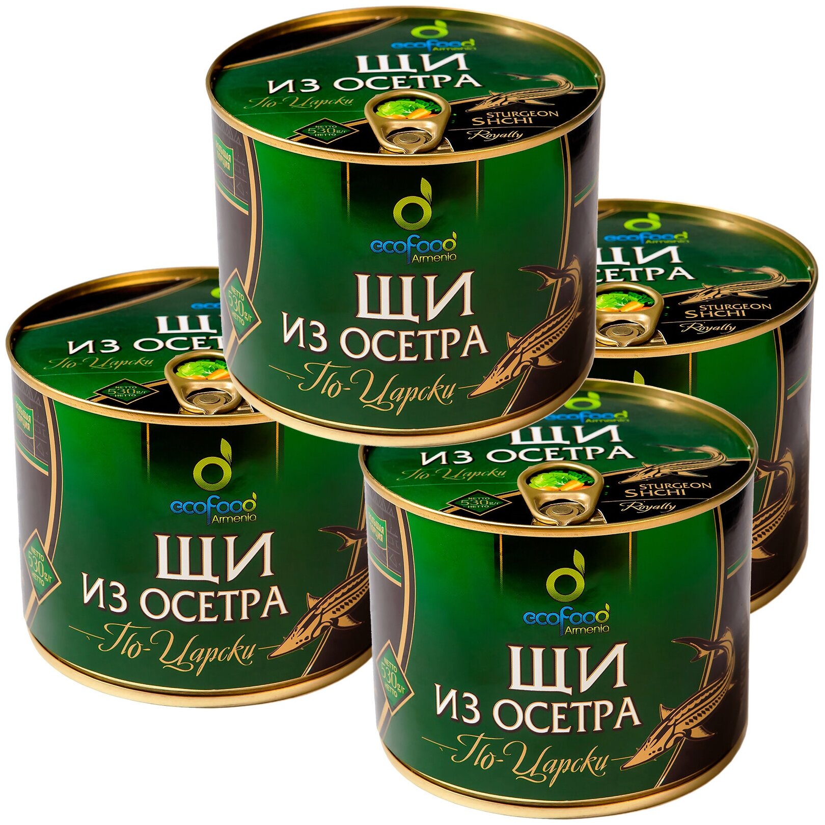 Щи из осетра по-Царски, 530г х 4шт ECOFOOD