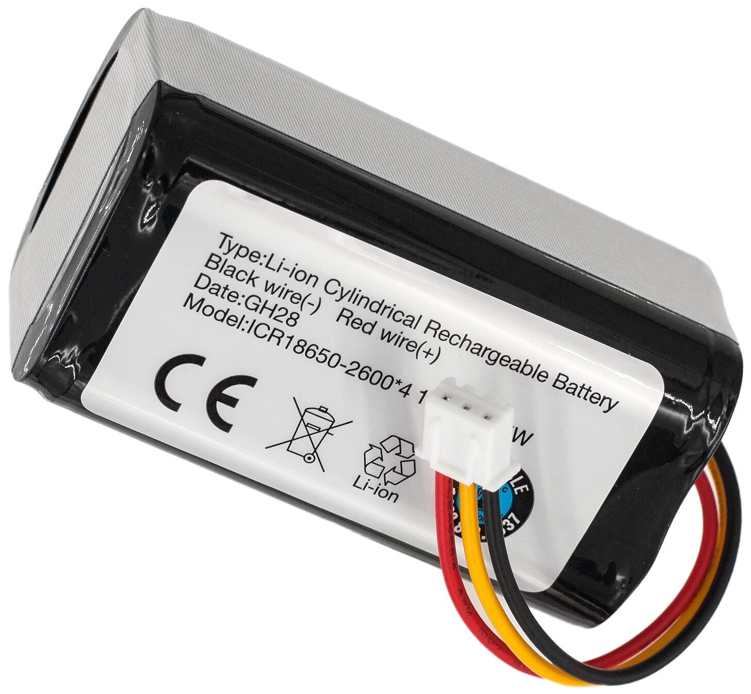 Аккумулятор для робота-пылесоса Redmond RV-R670s 14.8V 2600mAh Li-ion. PN: NR18650 M26-4S1P - фотография № 2