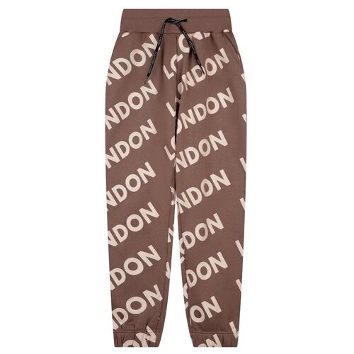 фото Брюки playtoday с принтом трикотажные для девочки размер 146