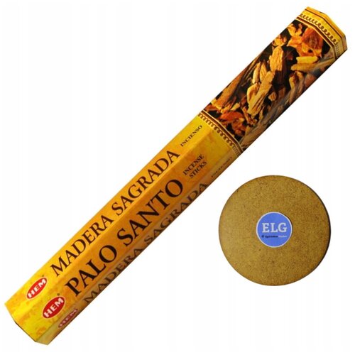 Благовония HEM Пало Санто (Palo Santo) + подставка ELG благовония hem пало санто palo santo подставка elg