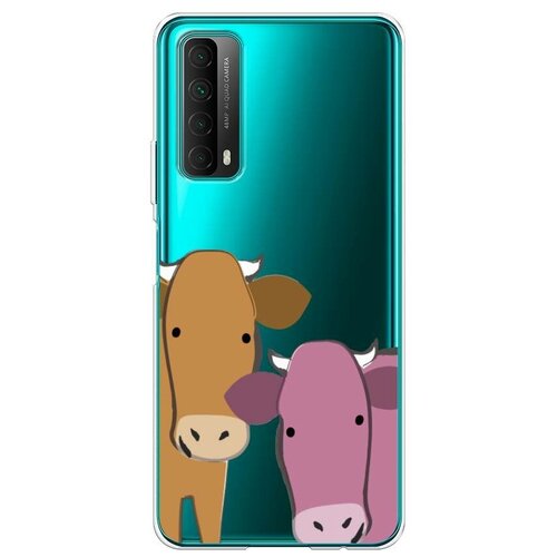 фото Силиконовый чехол "две коровки" на huawei p smart 2021 / хуавей п смарт 2021 case place