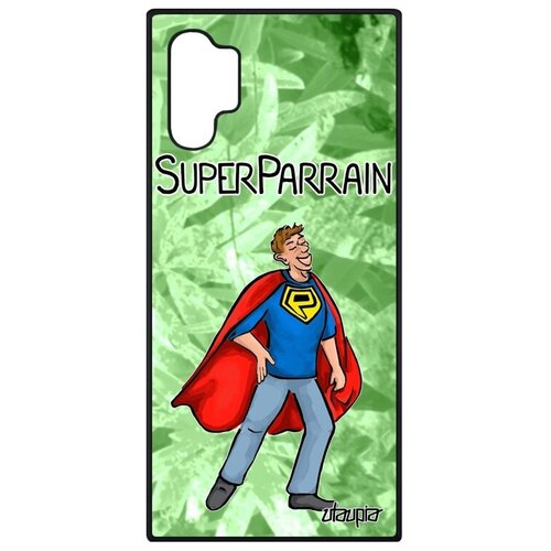 фото Противоударный чехол для мобильного // galaxy note 10 plus // "суперкрестный" крестины комикс, utaupia, светло-зеленый