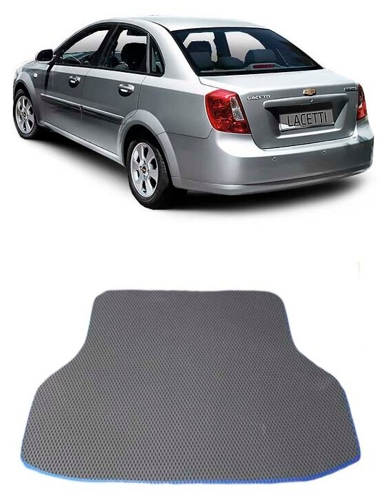 Chevrolet Lacetti коврик в багажник седан 2004 - 2013 EVA Smart Багажник седан