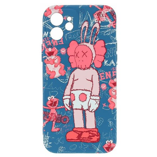 фото Силиконовый чехол luxo для apple iphone 12 mini с рисунком мультяшки j60