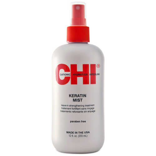 CHI Keratin Mist Несмываемый кератиновый уход для волос, 355 мл, бутылка несмываемый уход chi несмываемый кератиновый уход infra keratin mist