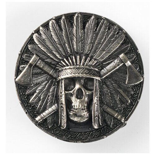 Пряжка на ремень ручной работы Индеец (нейзильбер)