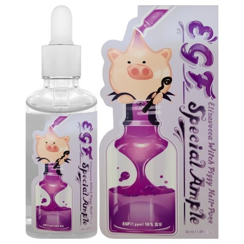 Elizavecca Witch Piggy Hell-pore EGF Special Ample Сыворотка для лица, 50 мл elizavecca сыворотка для лица с эпидермальным фактором роста witch piggy hell pore egf special ample 50 мл