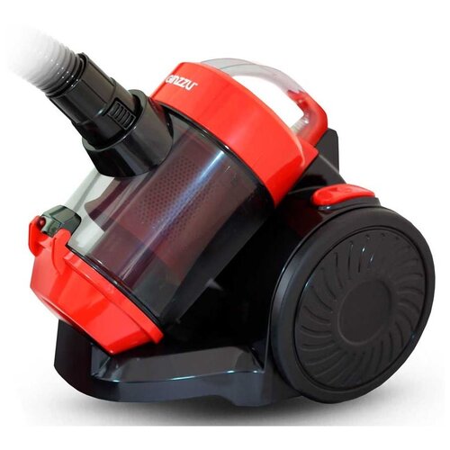 Ginzzu VS427 Пылесос, 1800 Вт, циклонный фильтр, черный/красный .