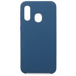 Силиконовый чехол для Samsung Galaxy A40 / Защитный чехол для мобильного телефона Самсунг Галакси А40 с покрытием Софт Тач / Защитный силикон кейс для смартфона / Премиум покрытие Soft touch (Синий) - изображение