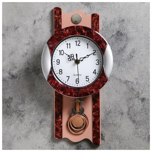 фото Часы настенные, серия: маятник, "элея", 17.5х35 см сима-ленд