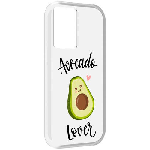 Чехол MyPads Авокадо-любовь для OnePlus Nord N20 SE задняя-панель-накладка-бампер