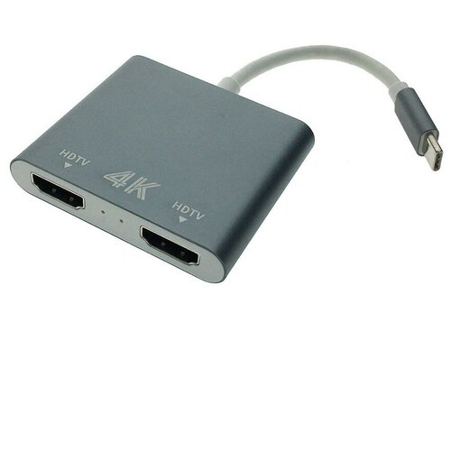 Espada Видеоадаптер USB 3.1 type C to 2 HDMI, EusbC2hdm 44409