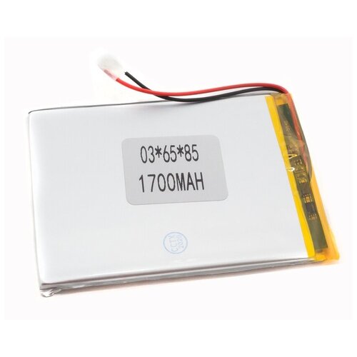 аккумулятор li pol батарея 2 5 60 80мм 2pin 3 7v 1700mah Аккумулятор Li-Pol (батарея) 3x65x90mm 2pin 3.7v/1700mAh