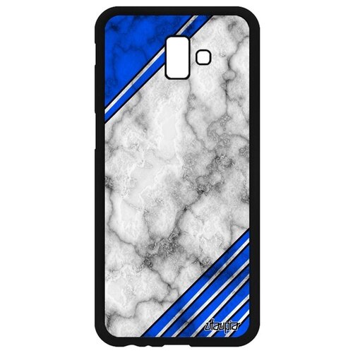 фото Ударопрочный чехол на смартфон // galaxy j6 plus 2018 // "уголок" фон эффект, utaupia, светло-серый