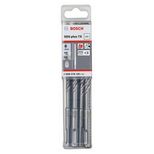 10  Bosch SDS plus-7X (8x100x165) (2608576181)